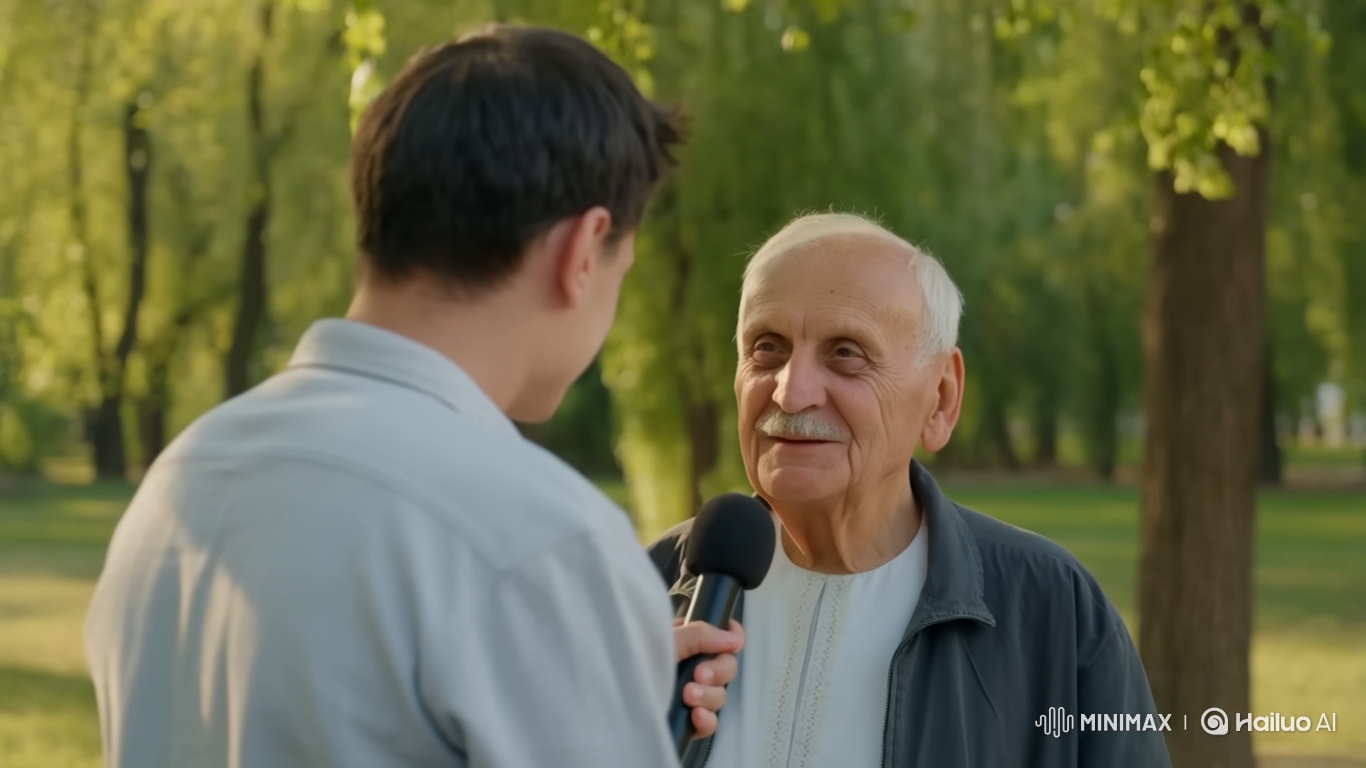 Elderly Uzbek Man Humorously Answers Marriage Question in Park