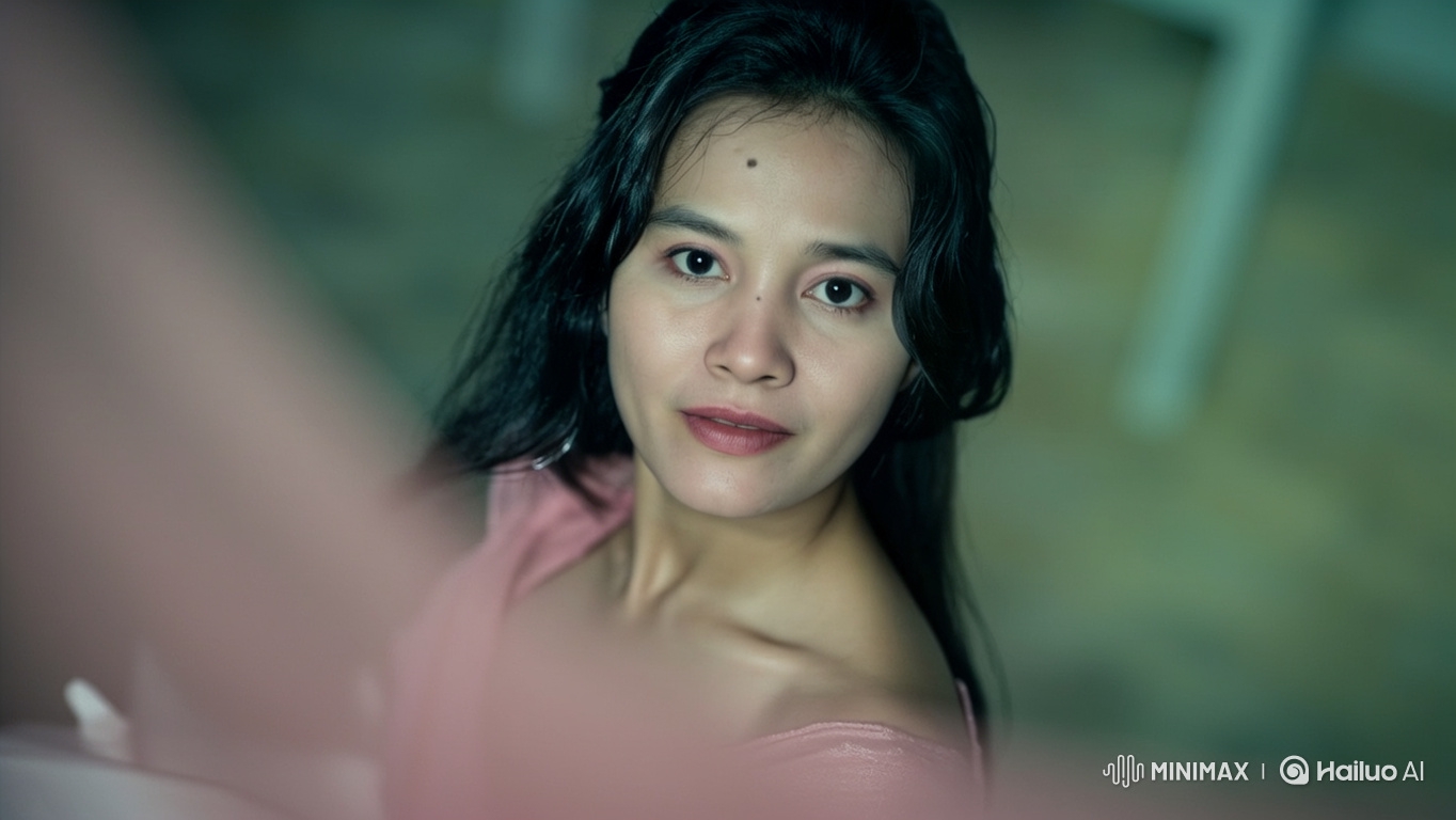 Elegant Woman in Pink Dress showcases a graceful turn