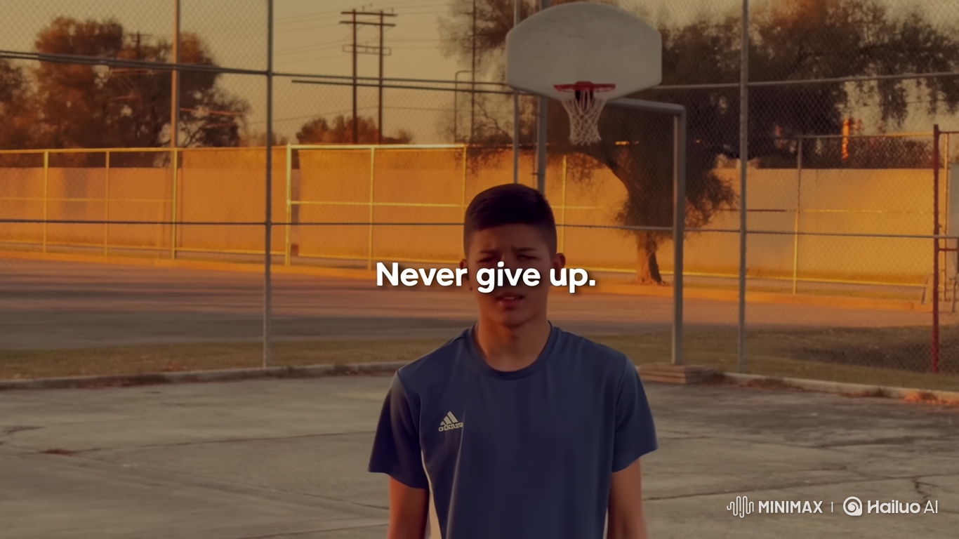 Perseverance: Young Basketballer's Sunset Swish