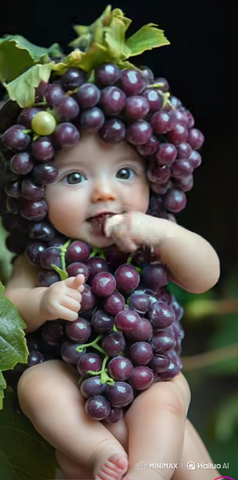 Baby in Grape Costume Runs Through Enchanted Vineyard