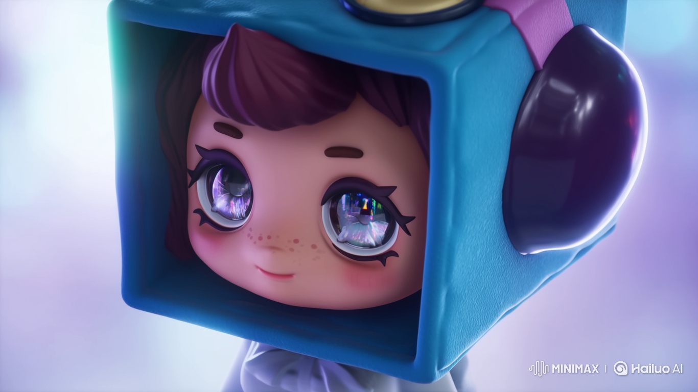 Ultra-Realistic 3D Portrait of Pop Mart's Hirono Character