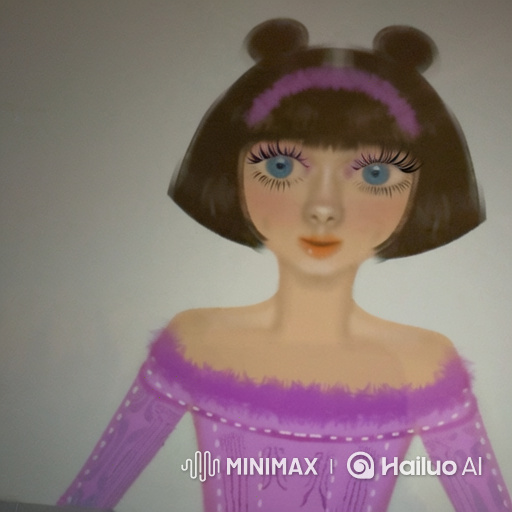 Digital Portrait: Animated Camera Moves on Serene Girl