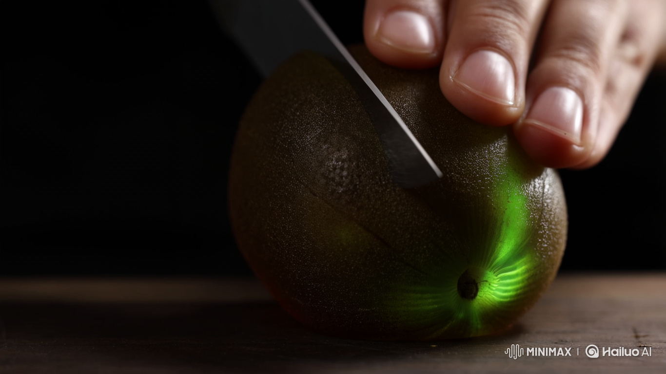 Macro ASMR: Glass Kiwi Sculpture Slice