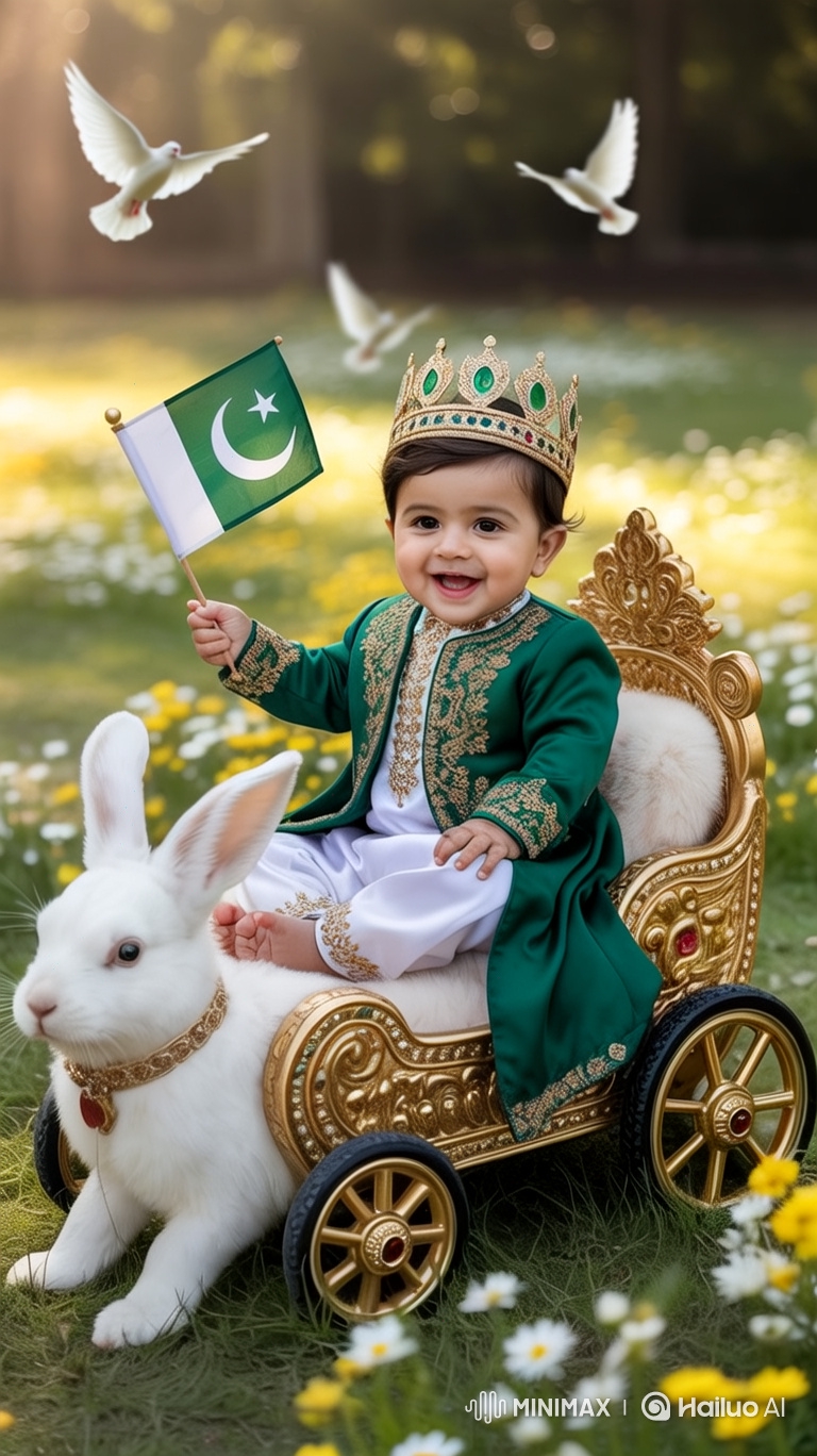 Royal Baby Prince Enjoys a Dreamy Ride in Nature