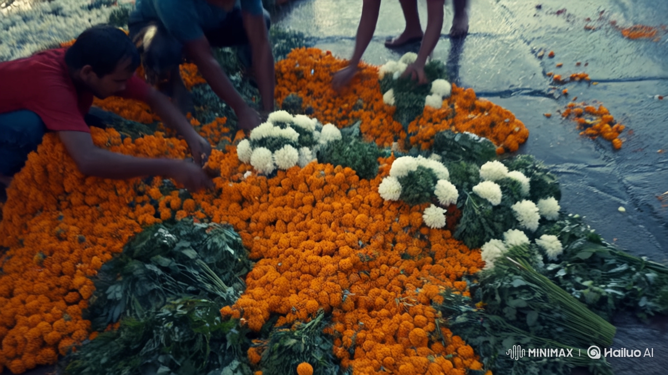 Dadar Flower Market: From Dawn to Night Timelapse