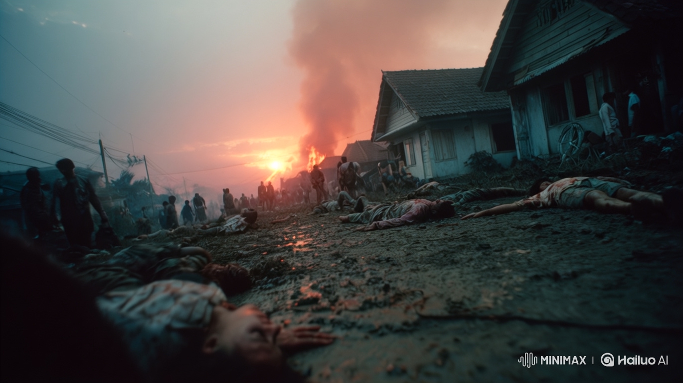 War-Torn Village: Devastation and Silent Suffering