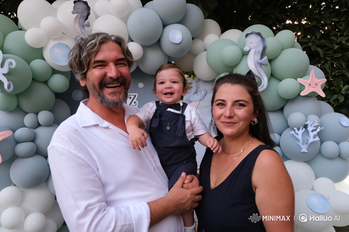 Family Joy: Baby's First Steps and Loving Embrace