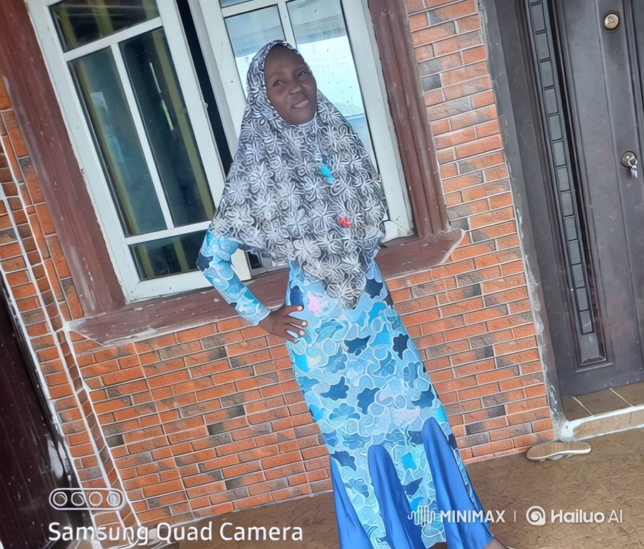 Woman in Patterned Dress Enters Car, Leaves Patio