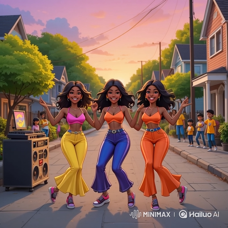 Three Women Perform Synchronized Amapiano Dance