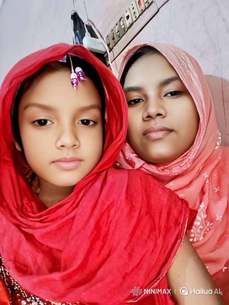 Affectionate Mother-Daughter Bond Captured in Intimate Moment