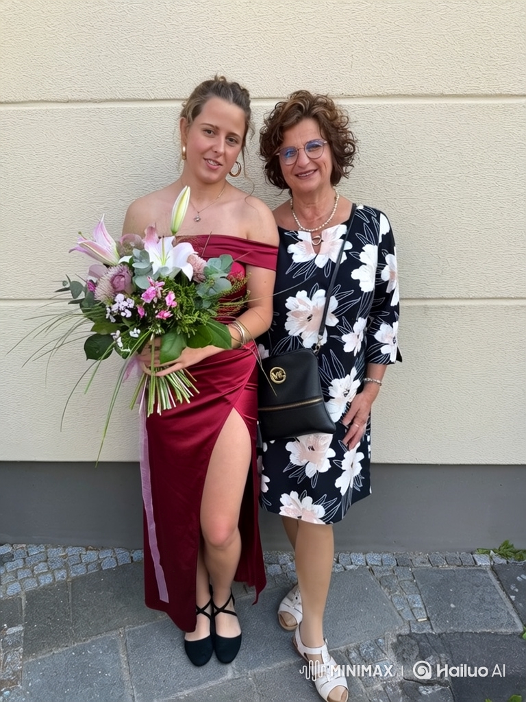 Two Women Celebrate Together in a Joyful Portrait