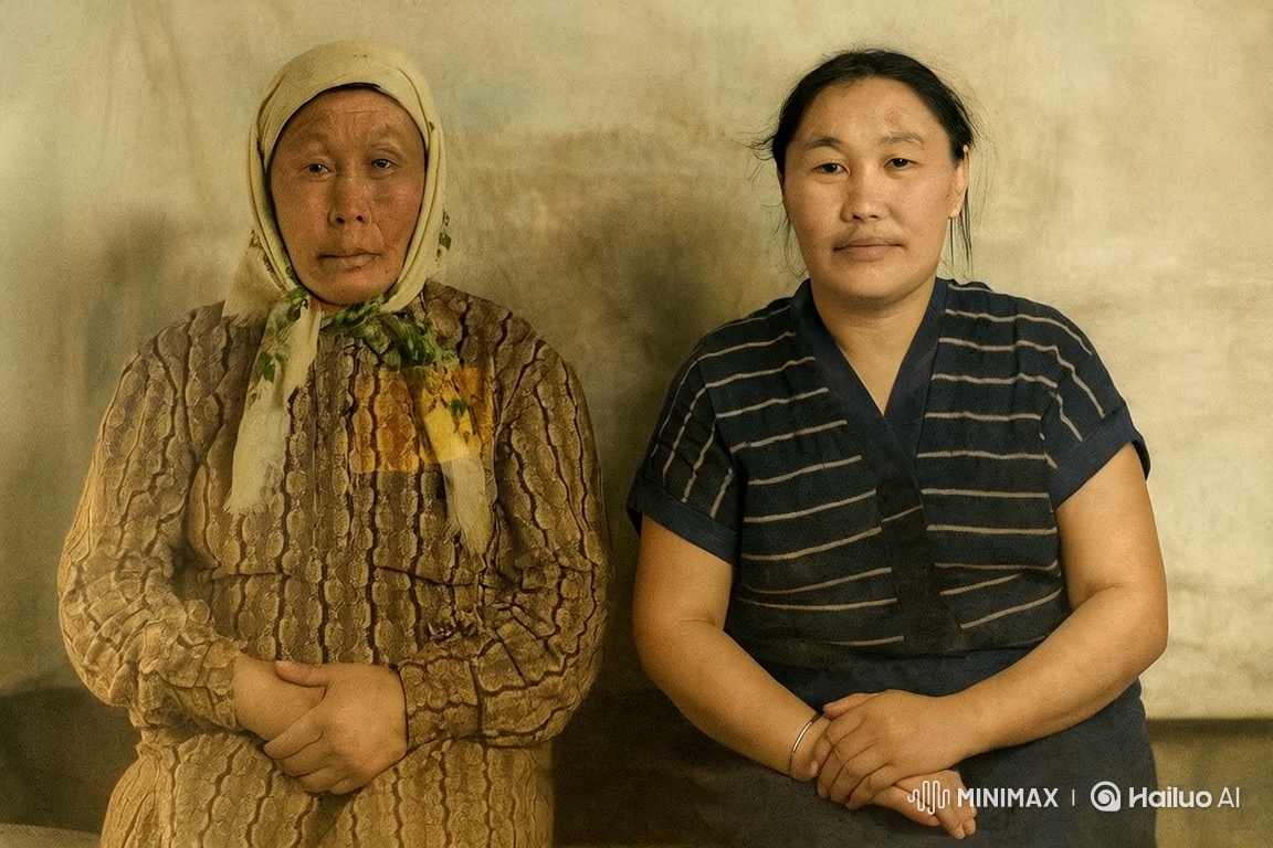 Asian Women in Contemplative Portrait