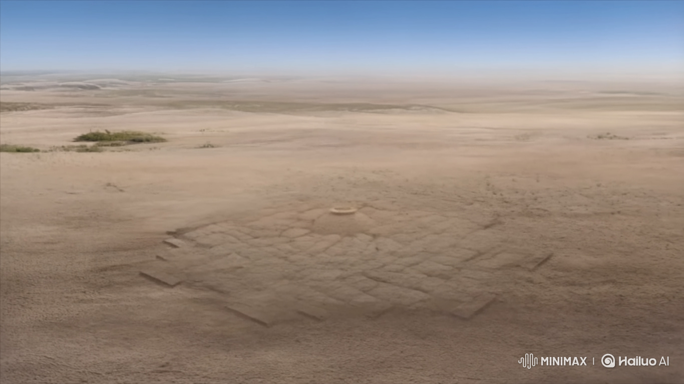 Magical Temple Construction Timelapse on Dusty Plain