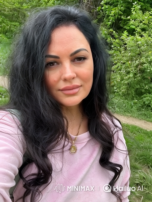 Woman in Nature: Serene Gaze Amidst Verdant Beauty