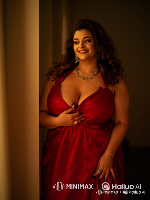 Woman in Red Dress Performs Graceful Dance
