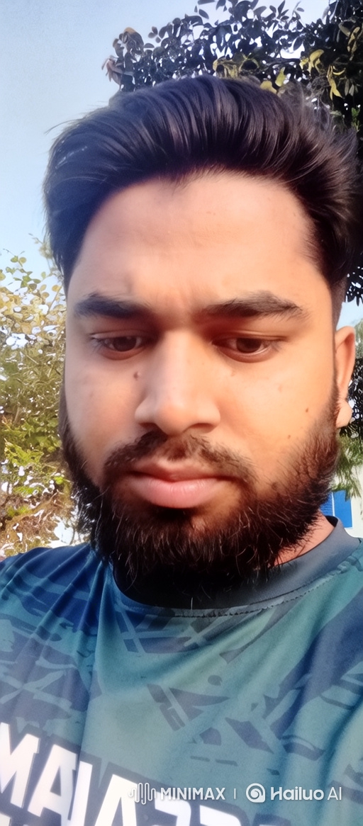 Young Bearded Man in Contemplative Close-Up with Panning and Zooming Camera