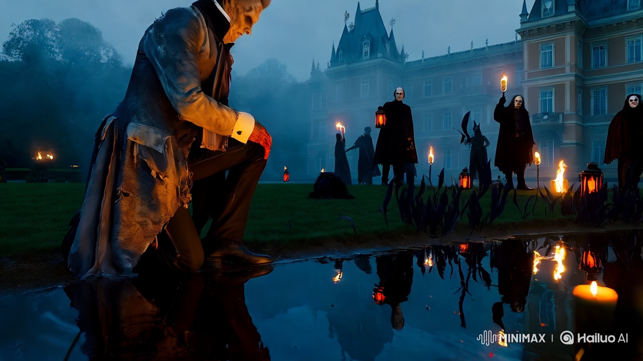 Gothic Horror: Vampire Ritual at Misty Lake