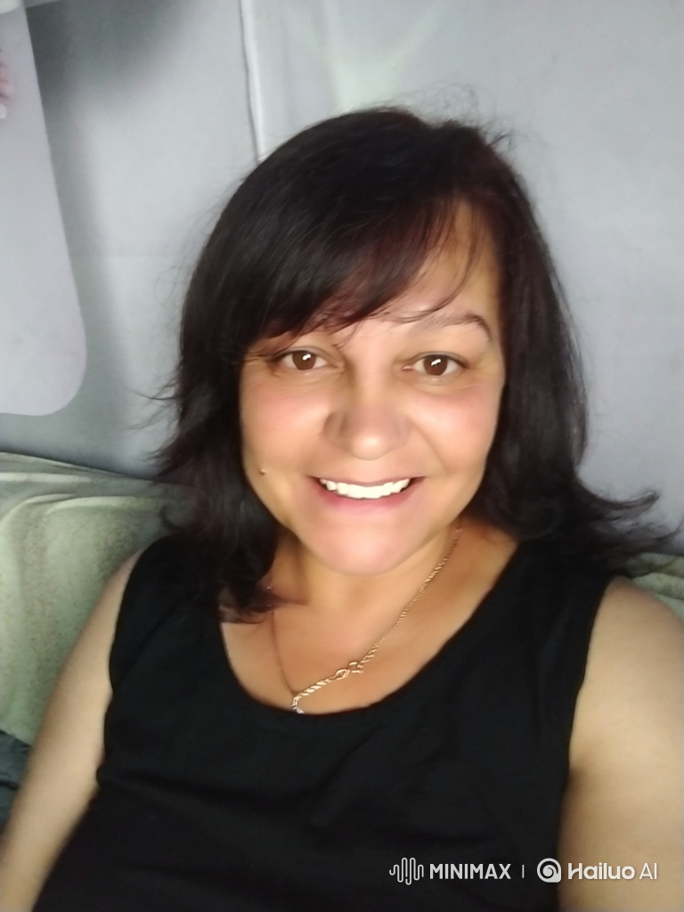 Portrait of a Serene, Friendly Middle-Aged Woman