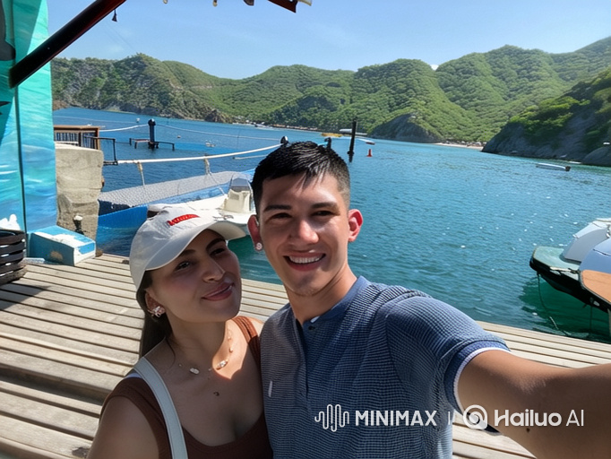 Family Moment: Young Couple and Daughter Take a Selfie