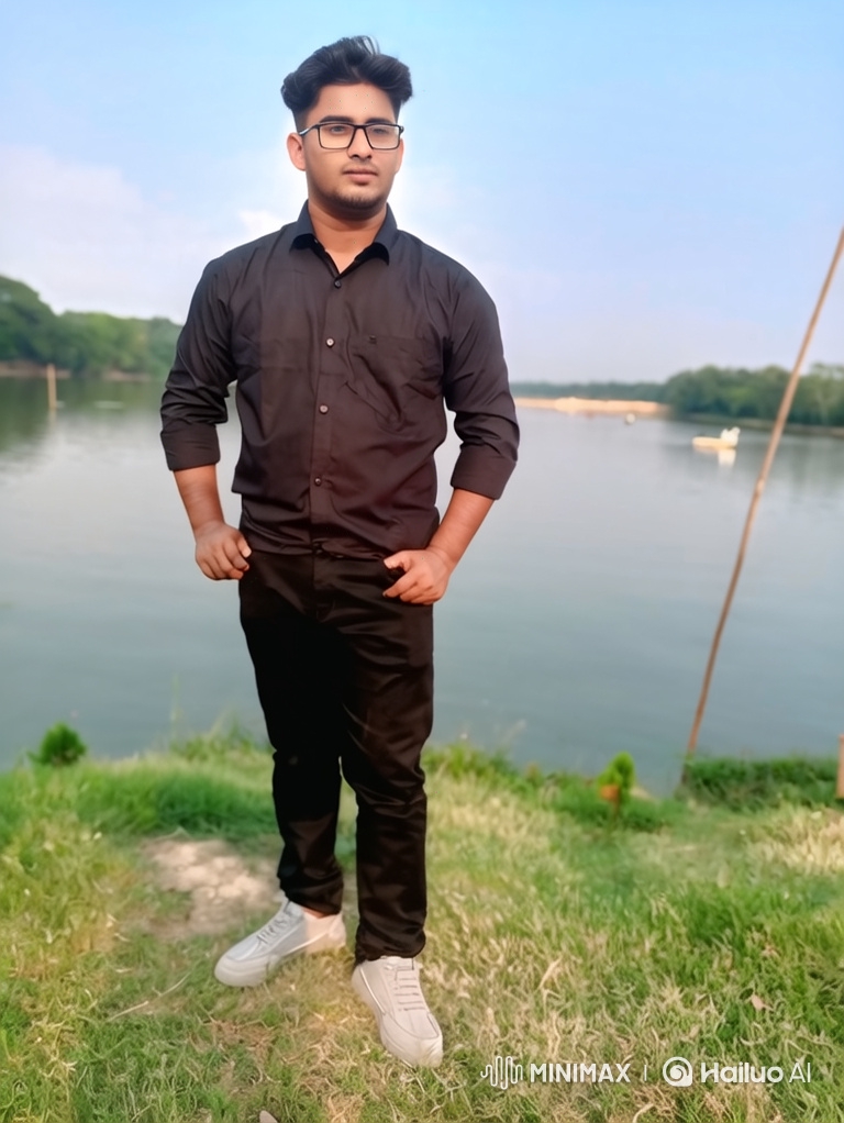 Young Man Reflects by the River in Intimate Close-Up