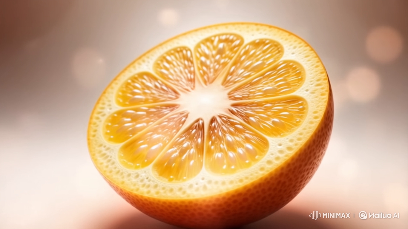 Magical Close-Up of Sliced Fruit's Intricate Details