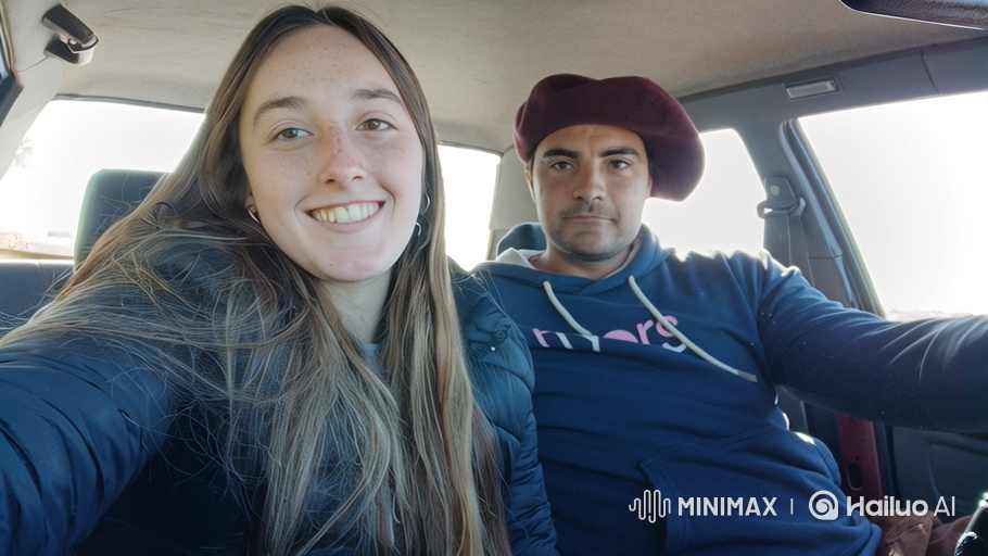 Family Portrait in Car: A Realistic, Warm Scene