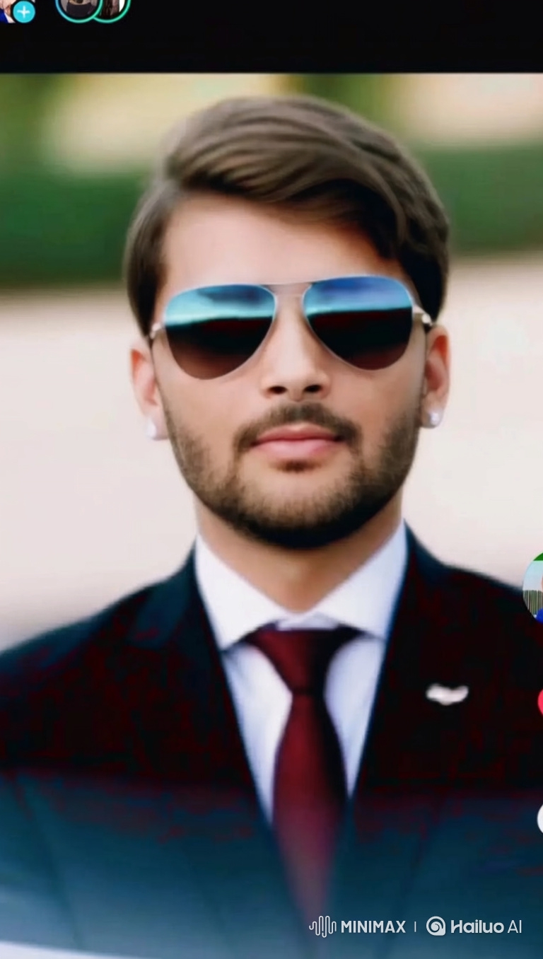 Close-Up Portrait of a Stylish Man in a Dark Suit