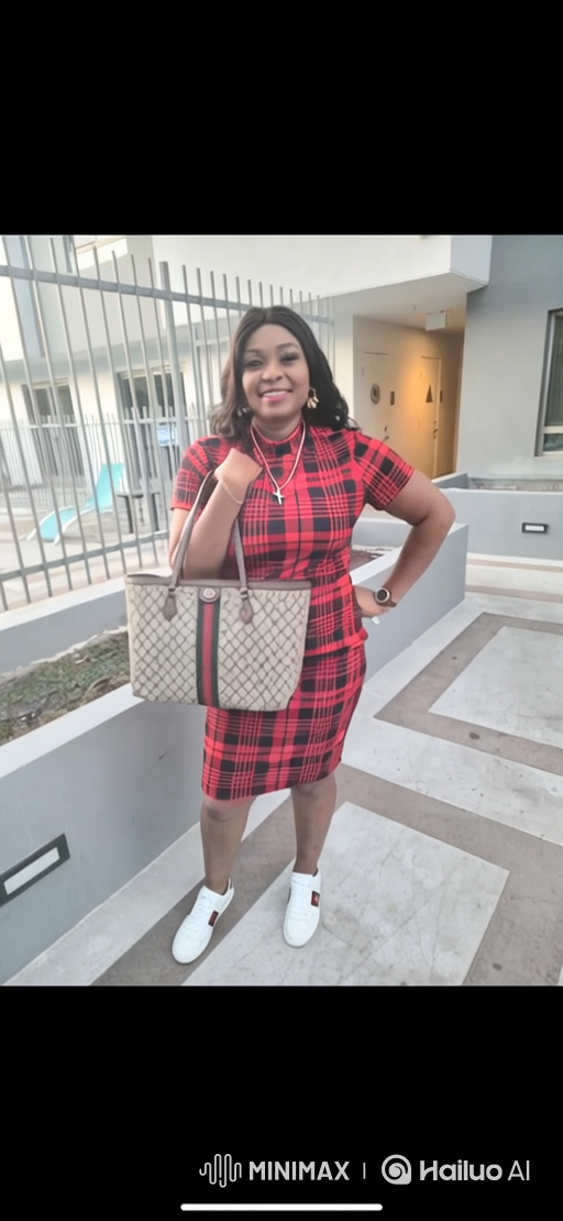 Woman in Plaid Dress Enters Luxury Sedan
