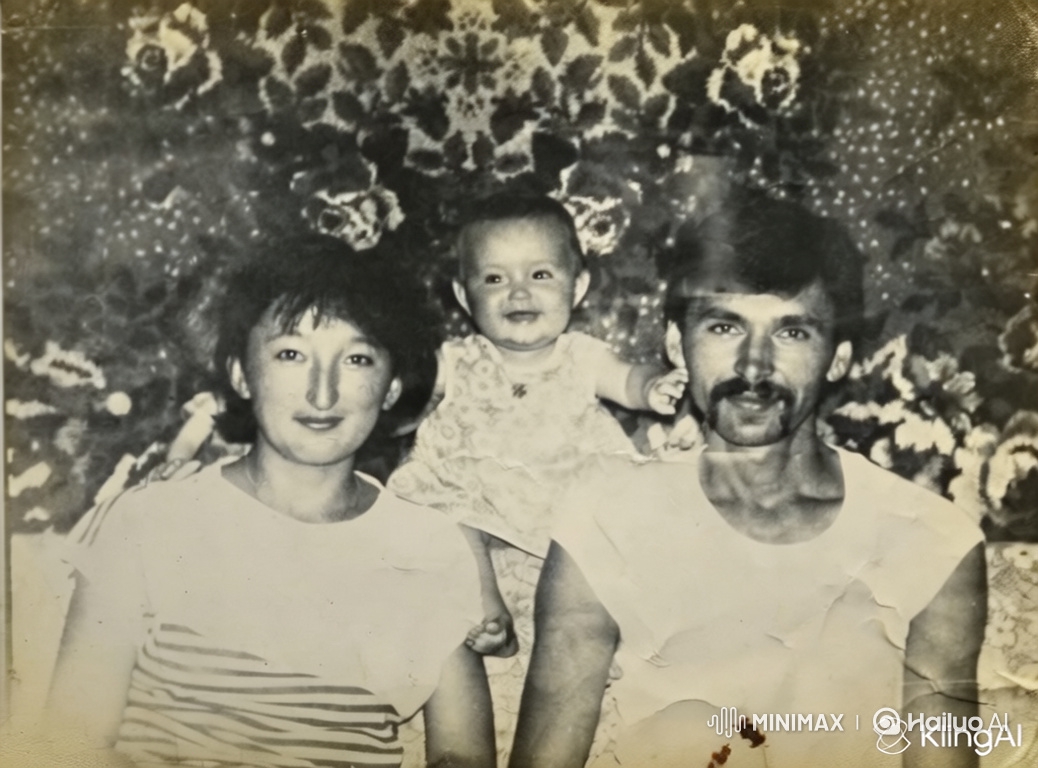 Vintage Family Portrait Comes Alive with Joyful Embrace