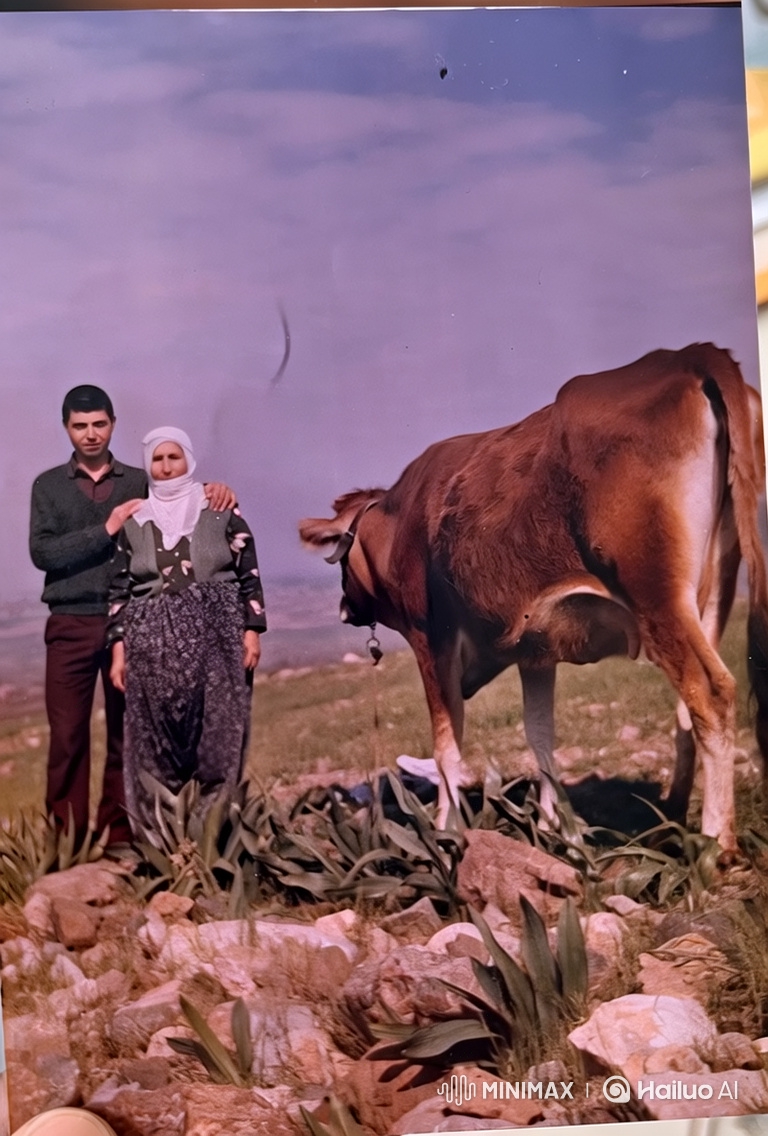 Vintage Portrait Comes Alive on a Windy Hillside