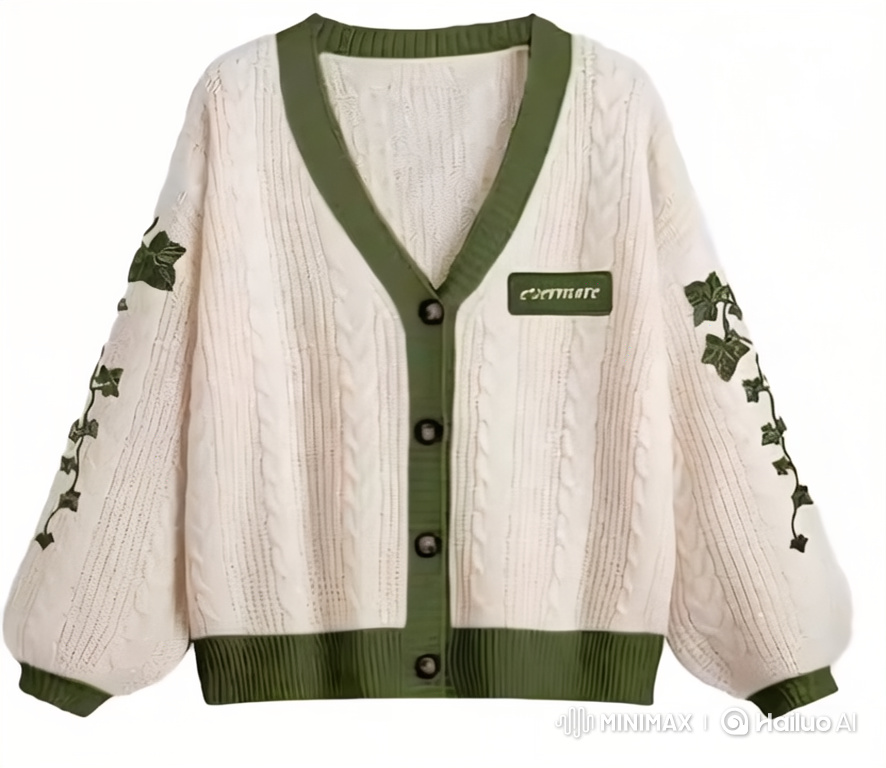 Fashion Video: Model Showcases Embroidered Cardigan