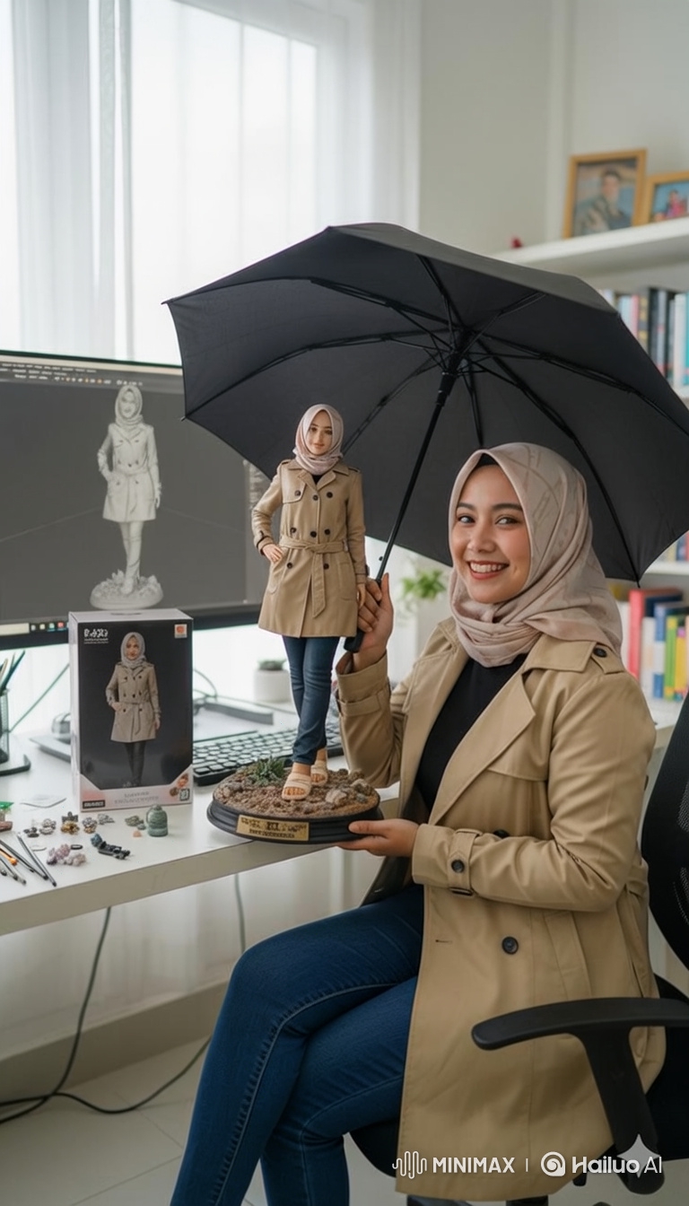 Woman Showcases Her Detailed Self-Portrait Figurine