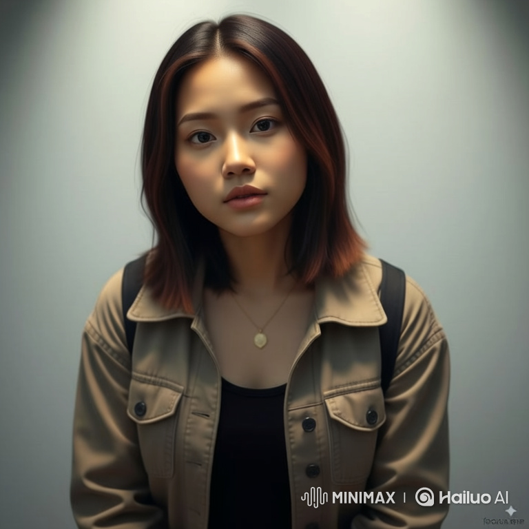 East Asian Woman in Intimate Slow Motion Portrait