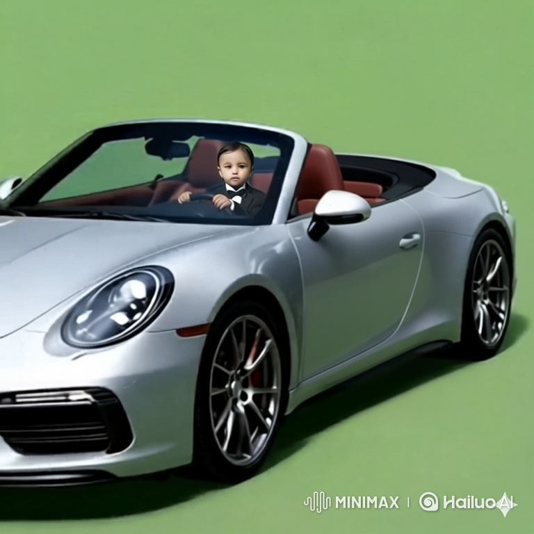 Boy in Tuxedo Drives Sports Car Through NYC