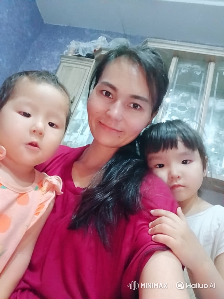 Intimate Family Portrait: Woman and Children