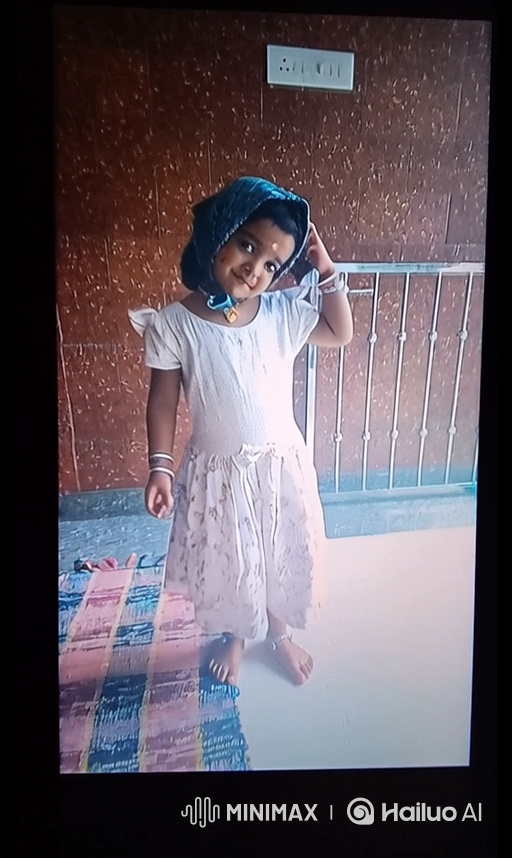 Young Girl Joyfully Dancing in Colorful Dress