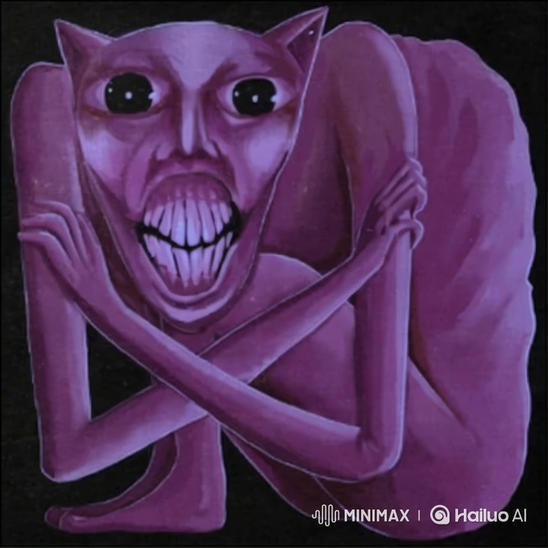 Creepy Creature Portrait with Disturbing Close-Up