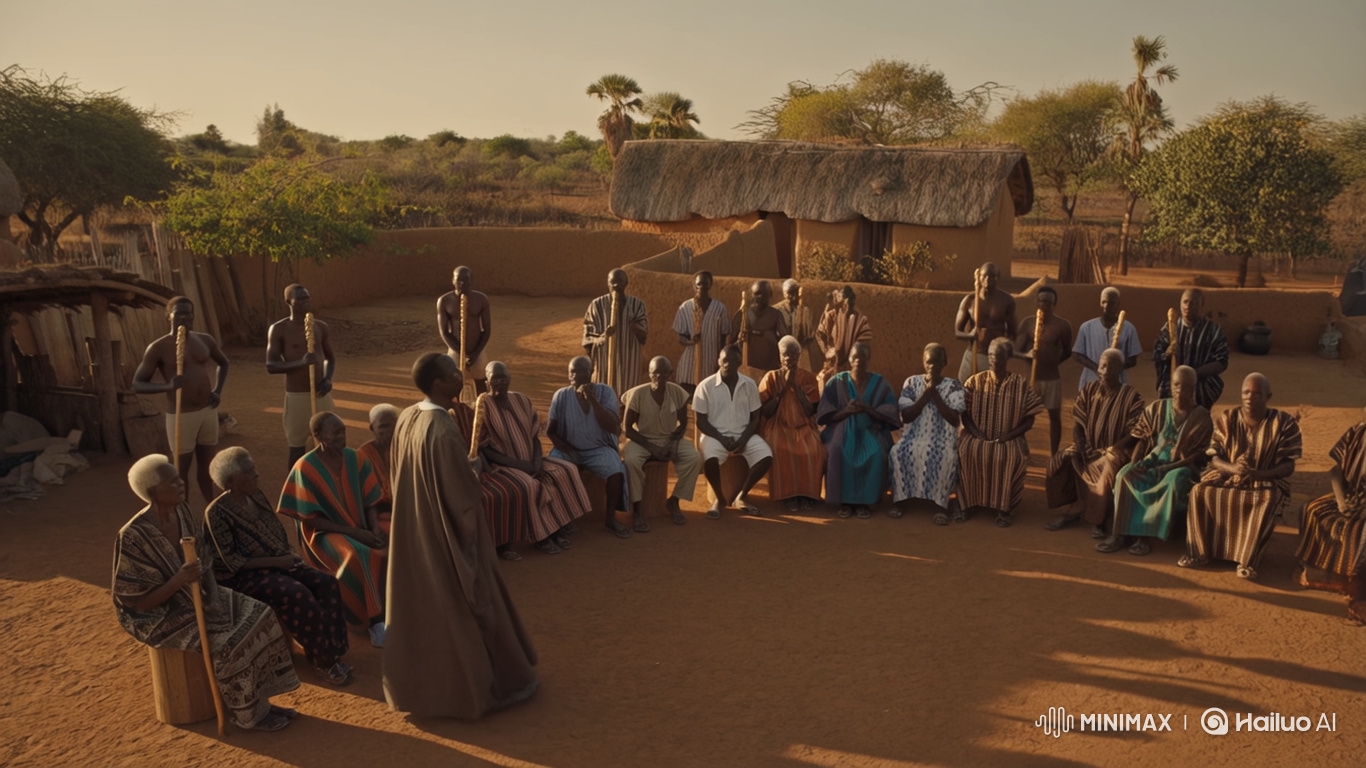 Nigerian Village Elders Discuss Training Children in God's Fear