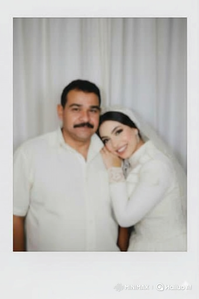 Father, Bride, and Groom Share Emotional Family Portrait