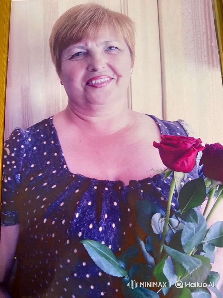 Portrait of a Woman Greeting with Roses