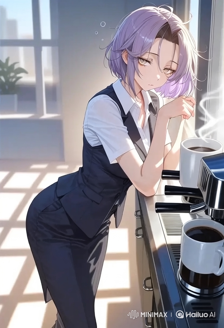 Morning Coffee Ritual in a Modern Office