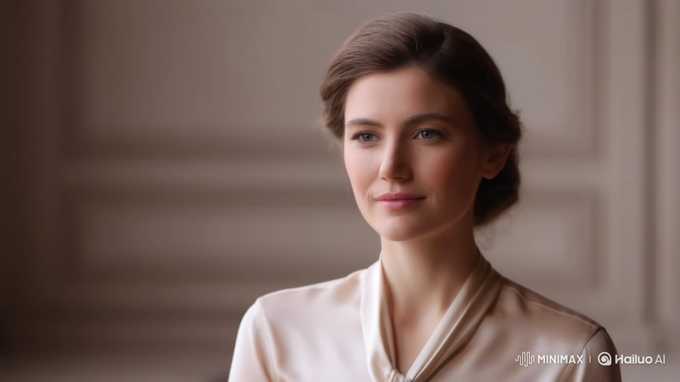 Elegant Lady in Serene, Timeless Portrait
