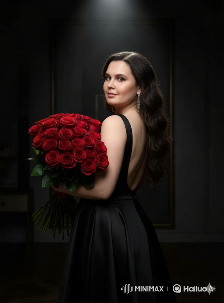 Woman Shares Roses with Joyful Girl in Heartfelt Moment