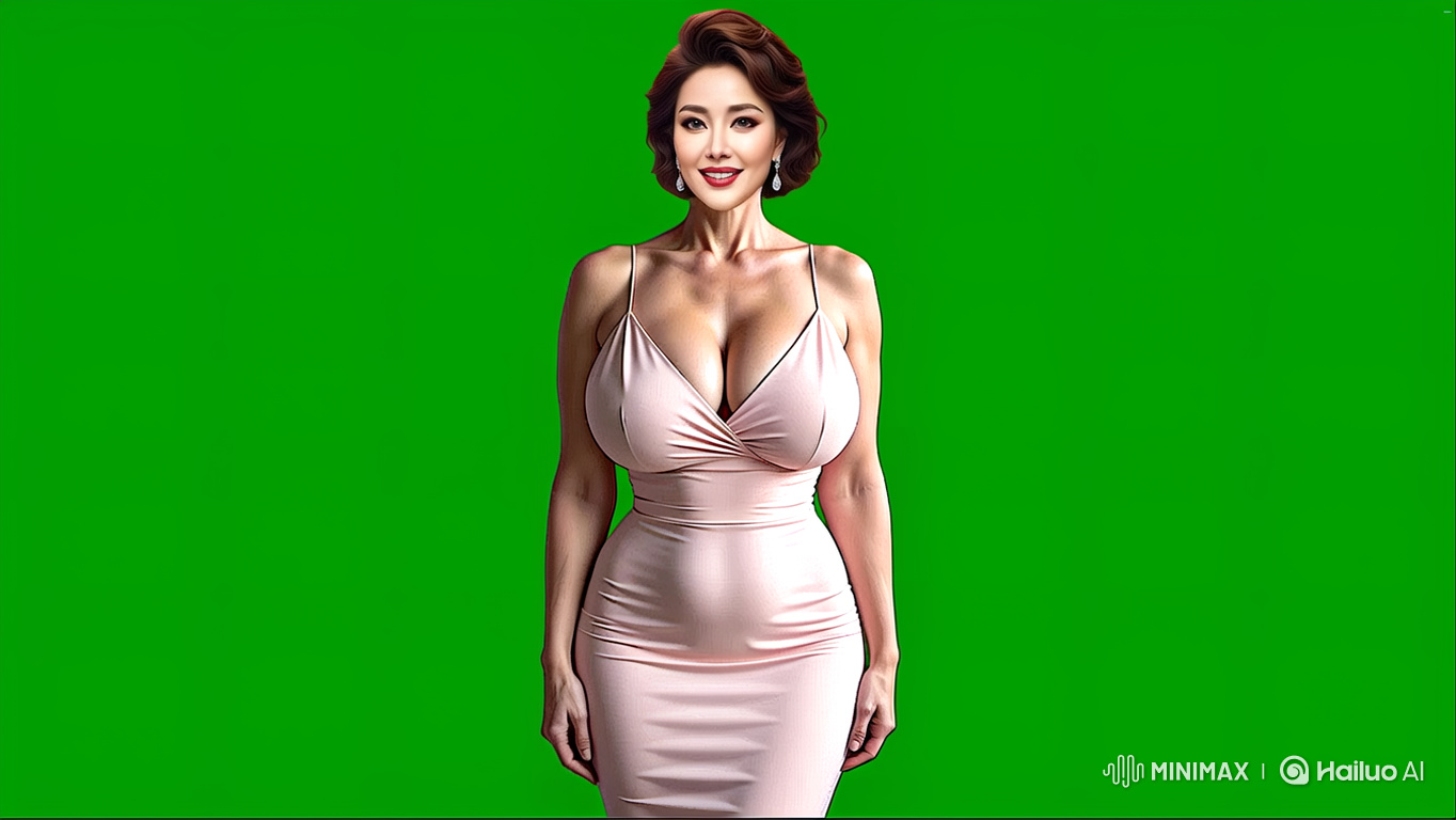 Woman in Pink Dress Discusses with Gestures