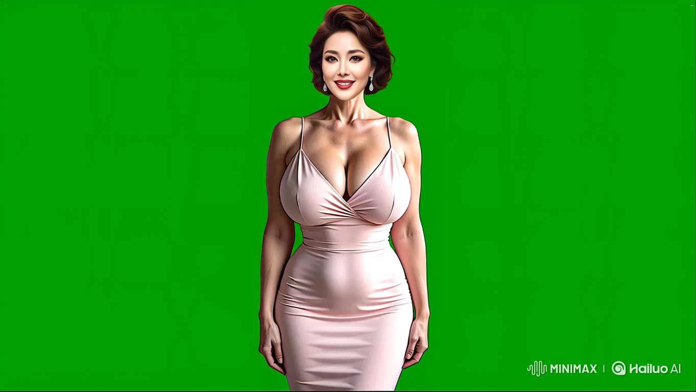 East Asian Woman in Pink Dress Performs Graceful Dance