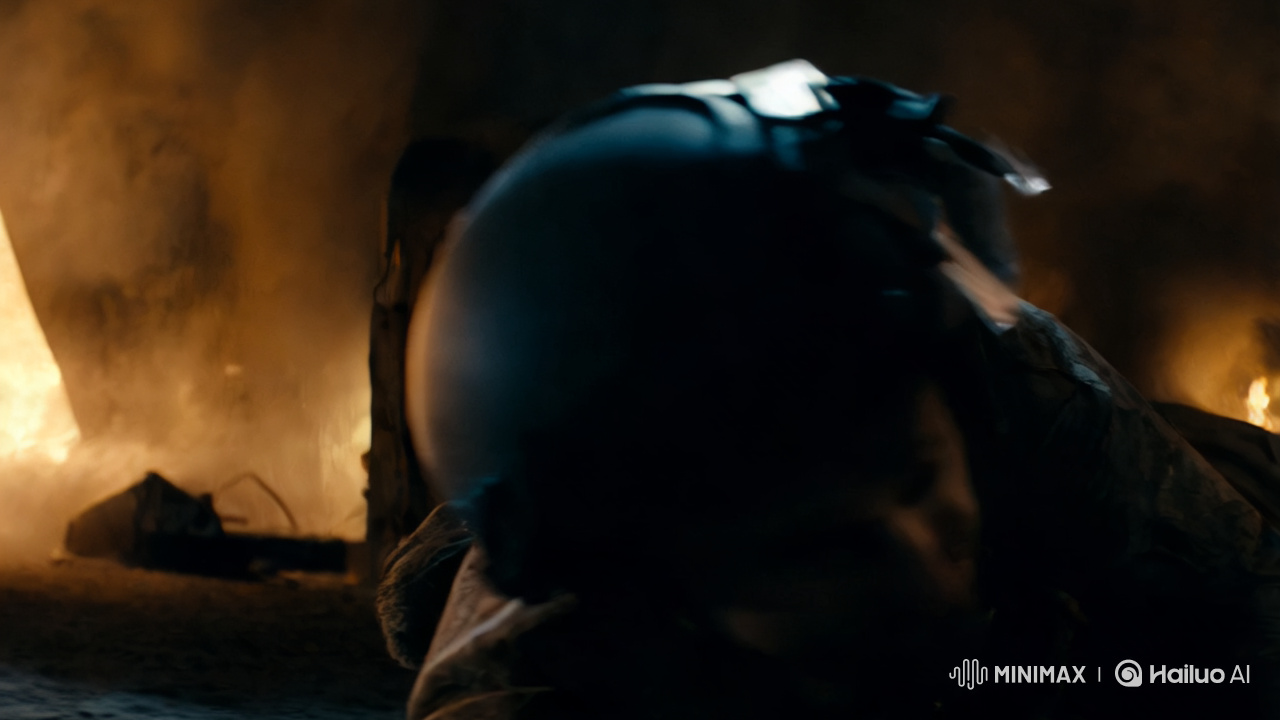 Soldier's Perspective of Intense Battlefield Combat