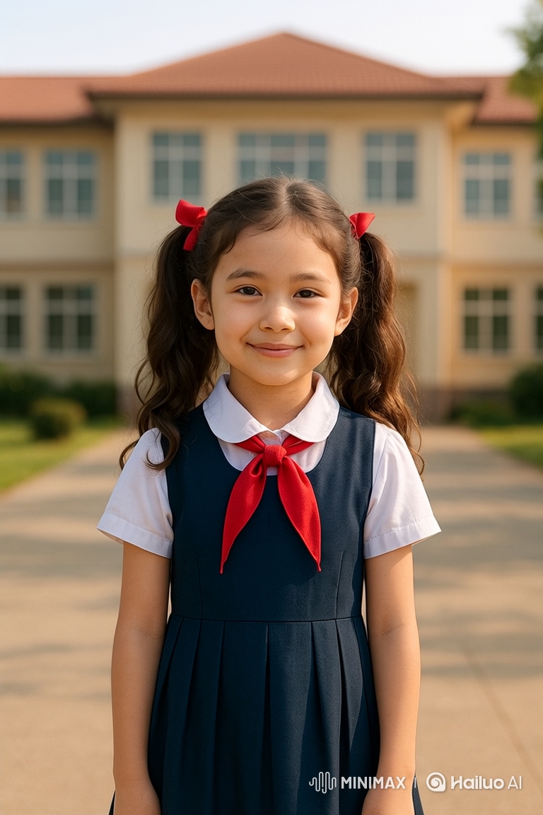 Young Girl's Animated Portrait with Gentle Movements