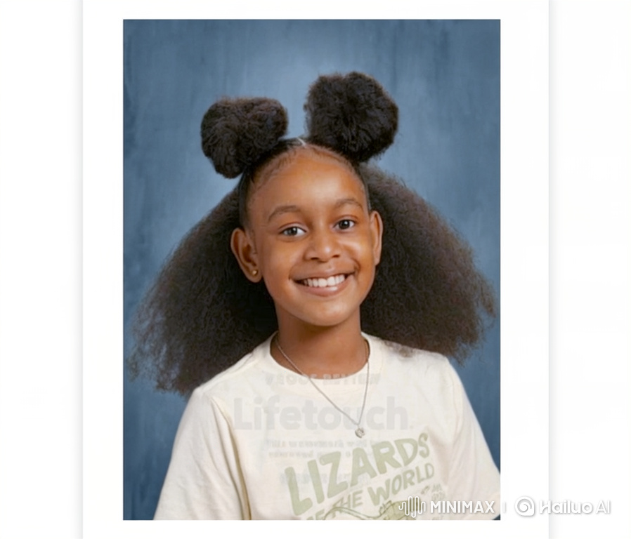 Young Girl Poses for Studio Portrait, Spins, and Waves