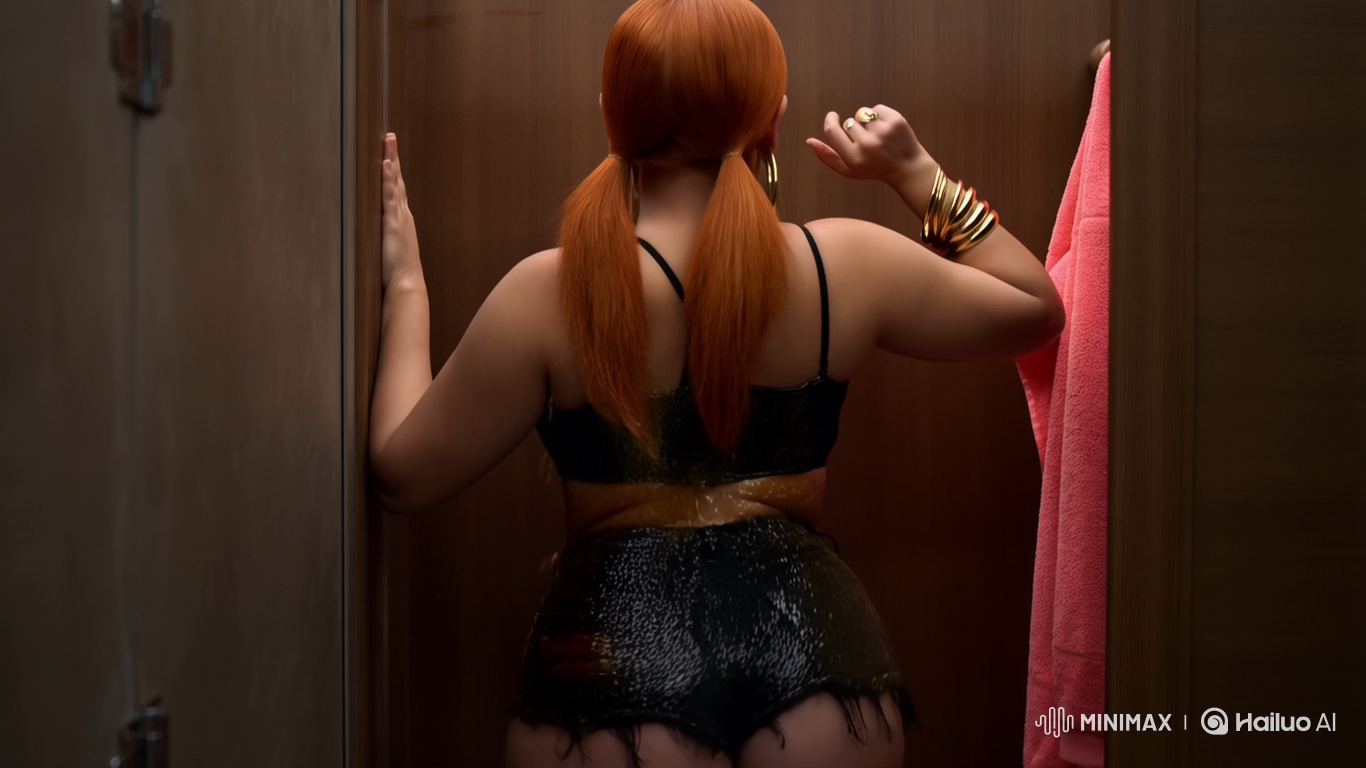 Vietnamese Model Twerks in Clubbing Outfit in Bathroom Stall