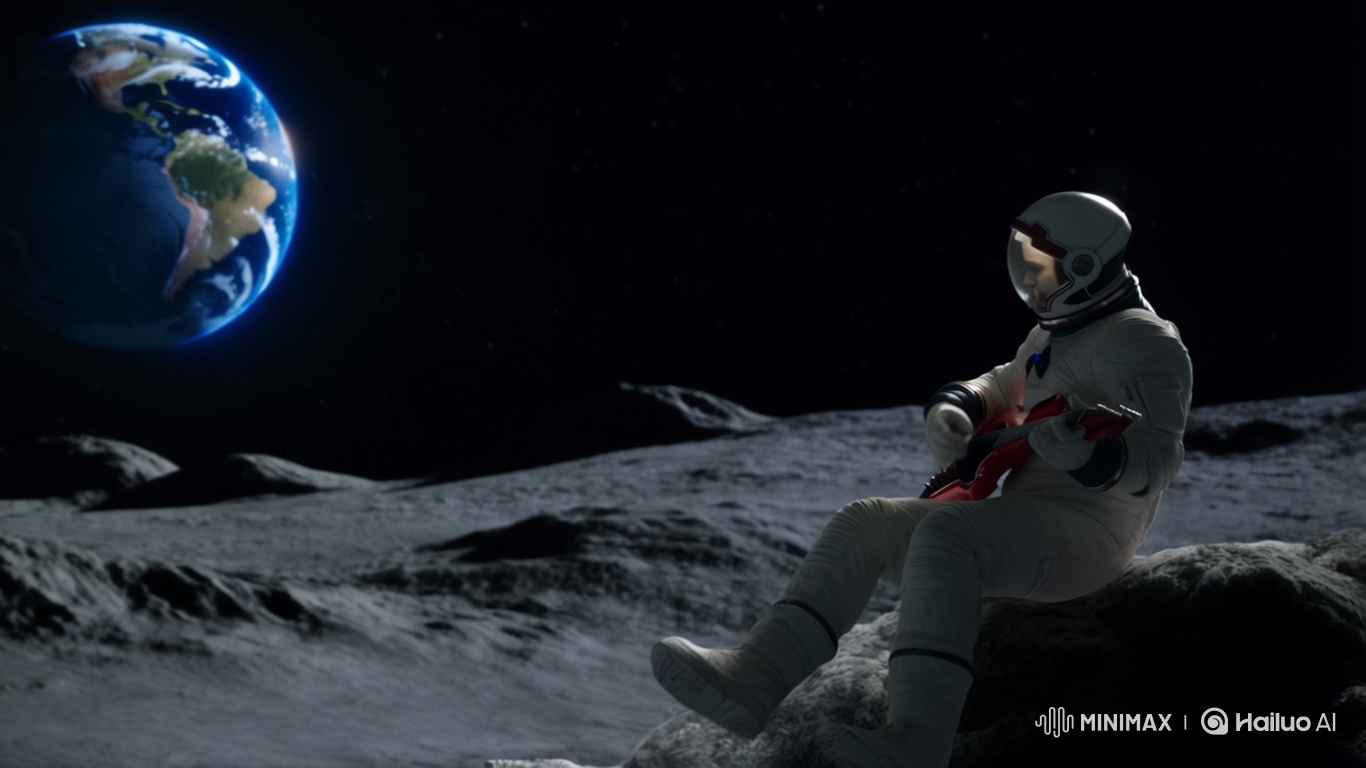 Astronaut Witnesses Earth's Destruction on the Moon